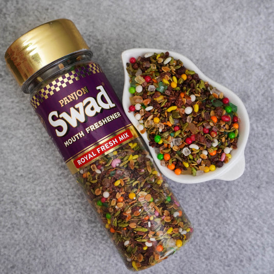 Swad Royal Fresh Mix Mouth Freshener (Crunchy Saunf, Digestive Mukhwas) 1 bottle, 110g