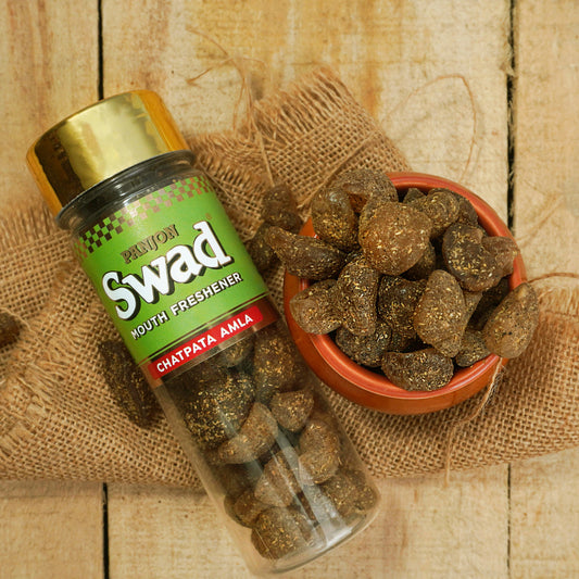 Swad Chatpata Amla Candy Mouth Freshener (Spicy Pachak, Digestive Mukhwas) 1 bottle, 115g