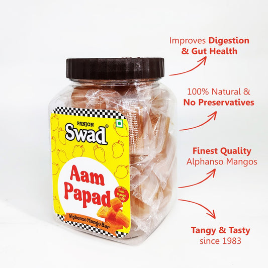 Swad Aam Papad & Twin Imli Candy [Tamarind & Mango Toffees] 2 Jars x 320g