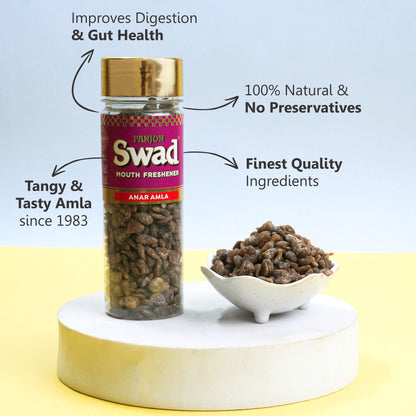 Swad Anar Amla Mouth Freshener (Digestive Pachak, Churan Mukhwas) 1 bottle, 120g