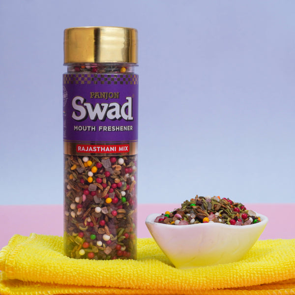 Swad Rajasthani Mix Mouth Freshener (Crunchy Saunf & Digestive Mukhwas) 1 bottle, 150g