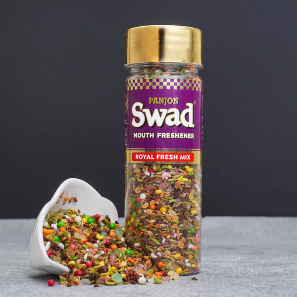 Swad Royal Fresh Mix Mouth Freshener (Crunchy Saunf, Digestive Mukhwas) 1 bottle, 110g