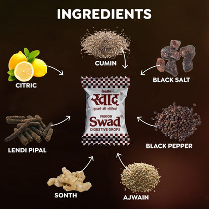 Swad Digestive Drops Packet (Regular) 50 tab.