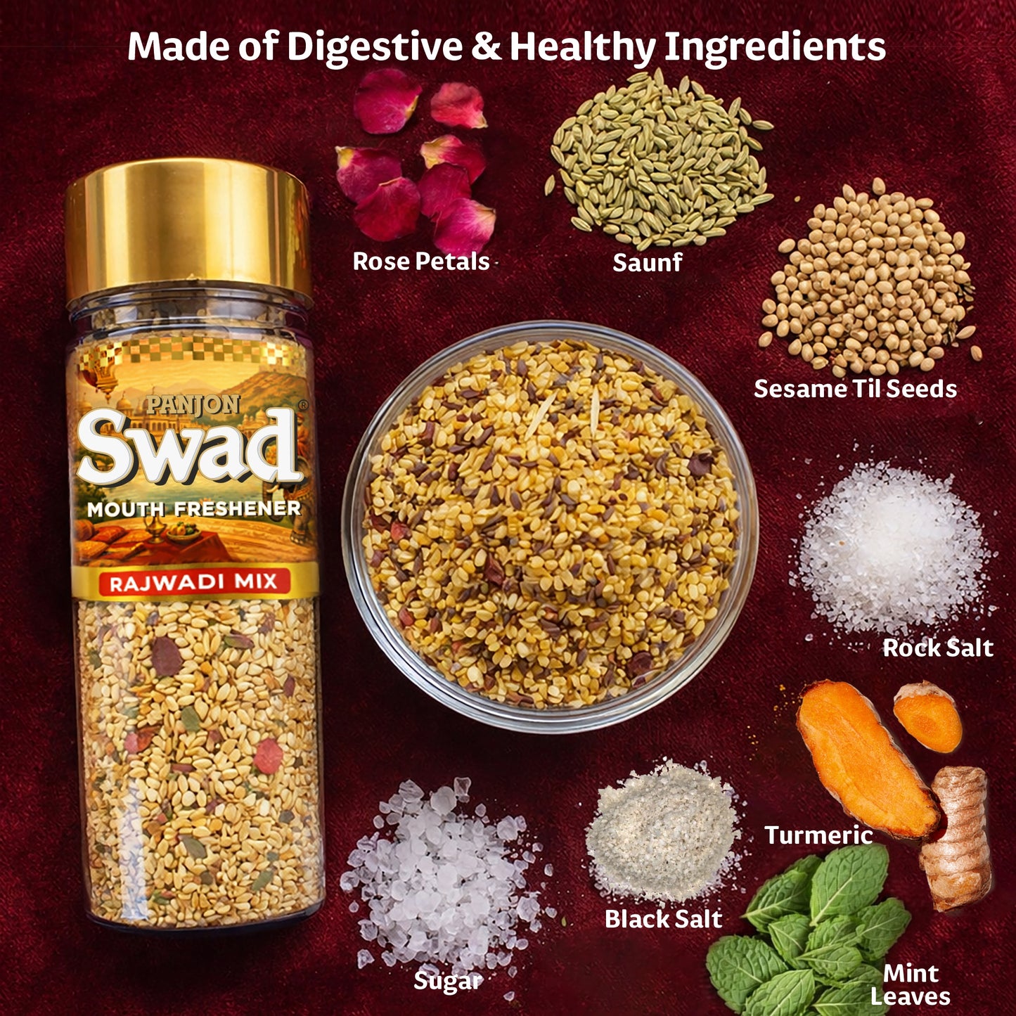 Swad Rajwadi mix Pack of 1 (180 Gram )