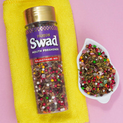 Swad Rajasthani Mix Mouth Freshener (Crunchy Saunf & Digestive Mukhwas) 1 bottle, 150g