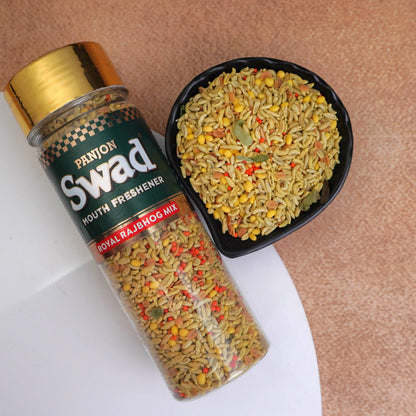 Swad Royal Rajbhog Mix Mouth Freshener (Crunchy Saunf, Dhana Dal, Mishri Digestive Mukhwas) 1 bottle, 145g