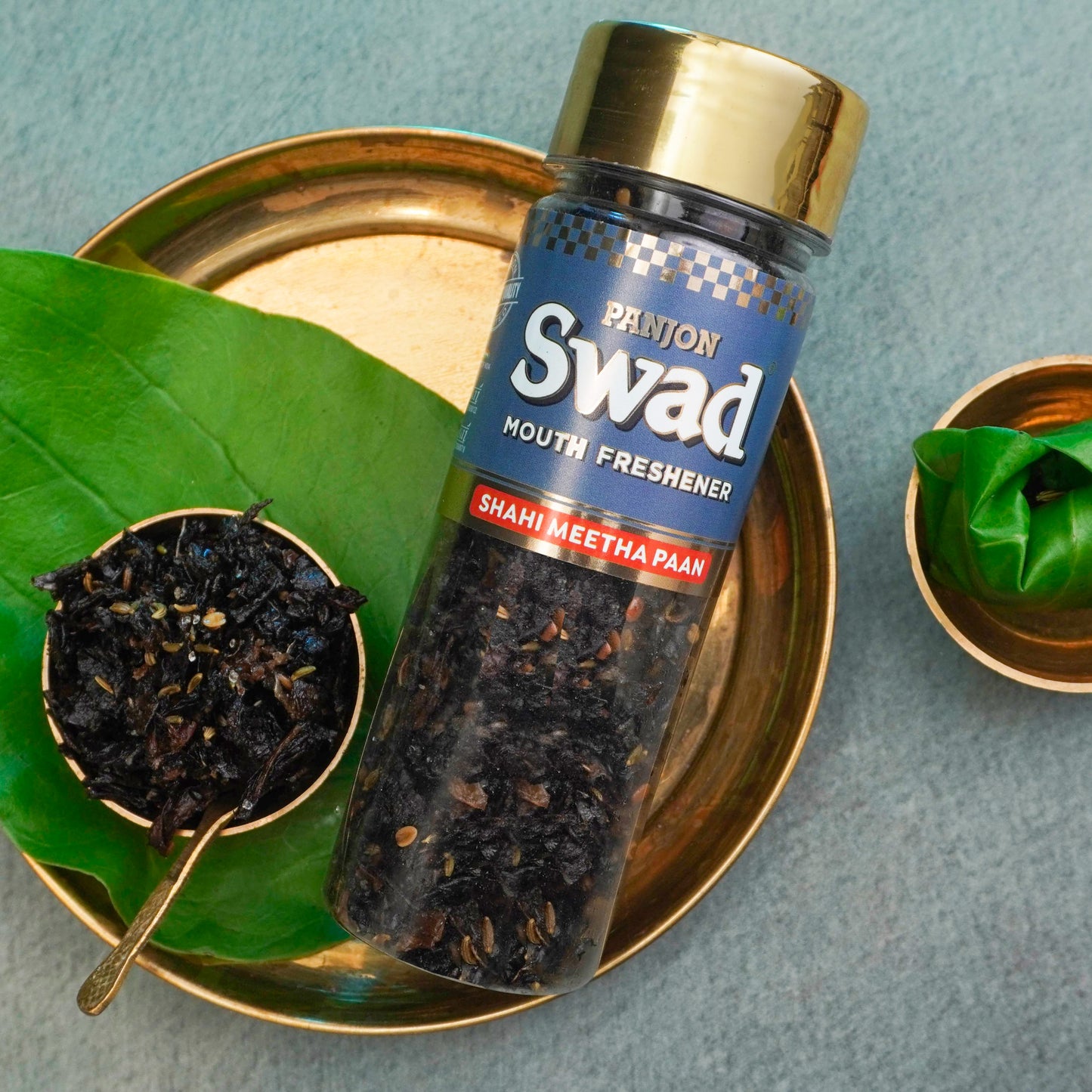 Swad Shahi Meetha Paan Mouth Freshener (Digestive Pan Mukhwas) 1 bottle, 100g