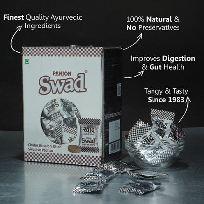 Swad Digestive Candy Gift Box Pack (Original Flavour) Tasty Chocolate, 125 Toffee Gift Box
