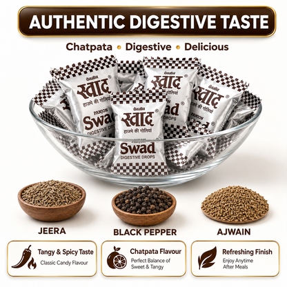 Swad Digestive Drops Packet (Regular) 50 tab.