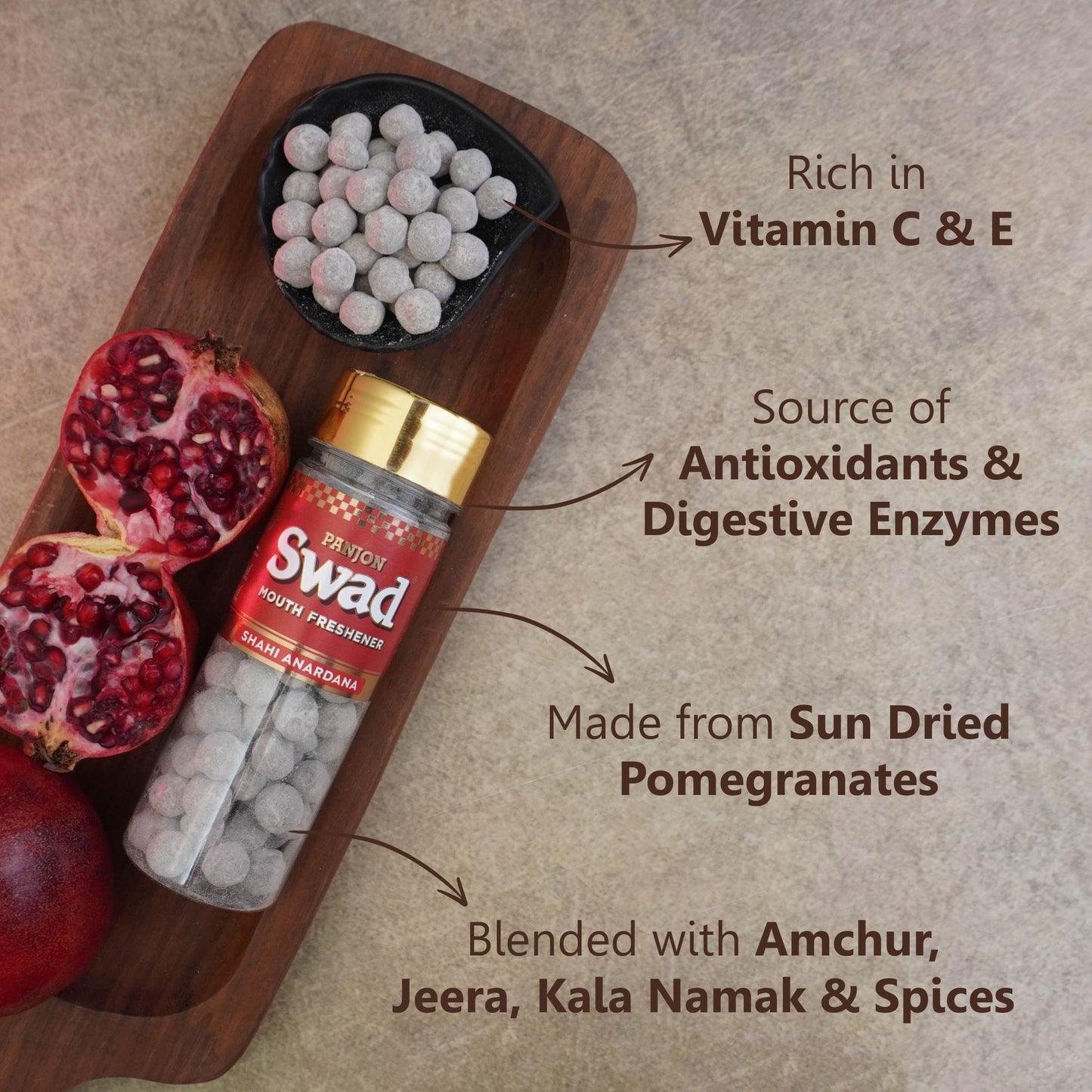 Swad Combo (Navratan Mix,Aam Papad,Banarasi Paan,White Saunf Anar Amla,Roasted Saunf,Anardana,Rajasthani Mix,Khatta Meetha Khajoor Imli Ram Ladoo,Digestive 200 Candies Jar) 11 Units