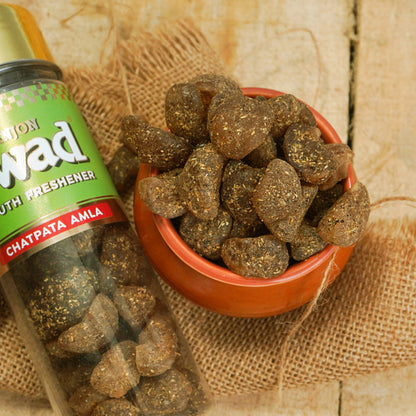 Swad Chatpata Amla Candy Mouth Freshener (Spicy Pachak, Digestive Mukhwas) 1 bottle, 115g