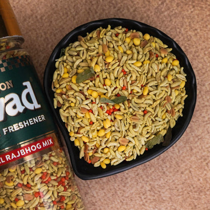 Swad Royal Rajbhog Mix Mouth Freshener (Crunchy Saunf, Dhana Dal, Mishri Digestive Mukhwas) 1 bottle, 145g