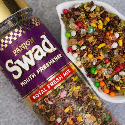 Swad Royal Fresh Mix Mouth Freshener (Crunchy Saunf, Digestive Mukhwas) 1 bottle, 110g