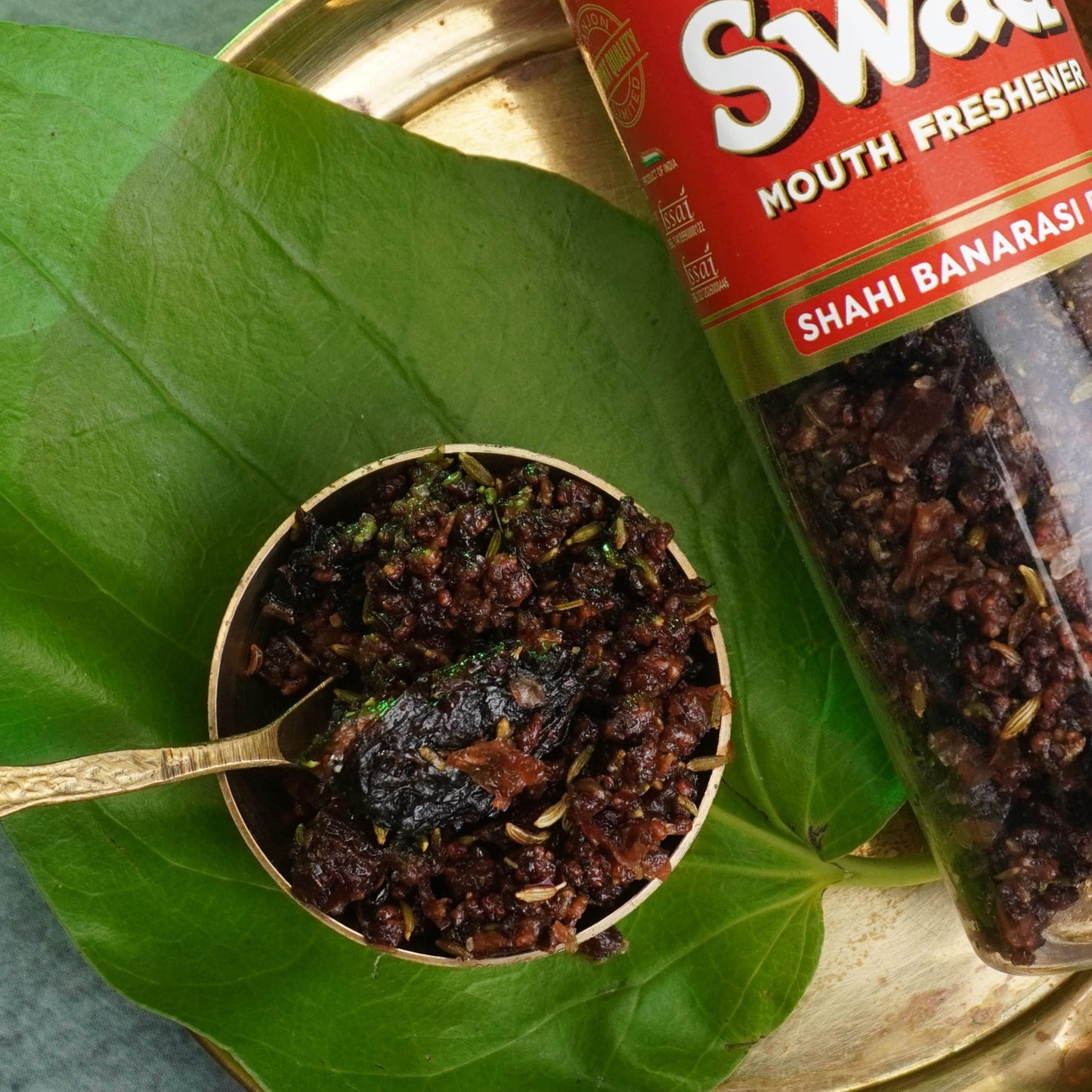 Swad Shahi Banarasi Paan Mouth Freshener (Digestive Pan Mukhwas) 1 bottle, 100g