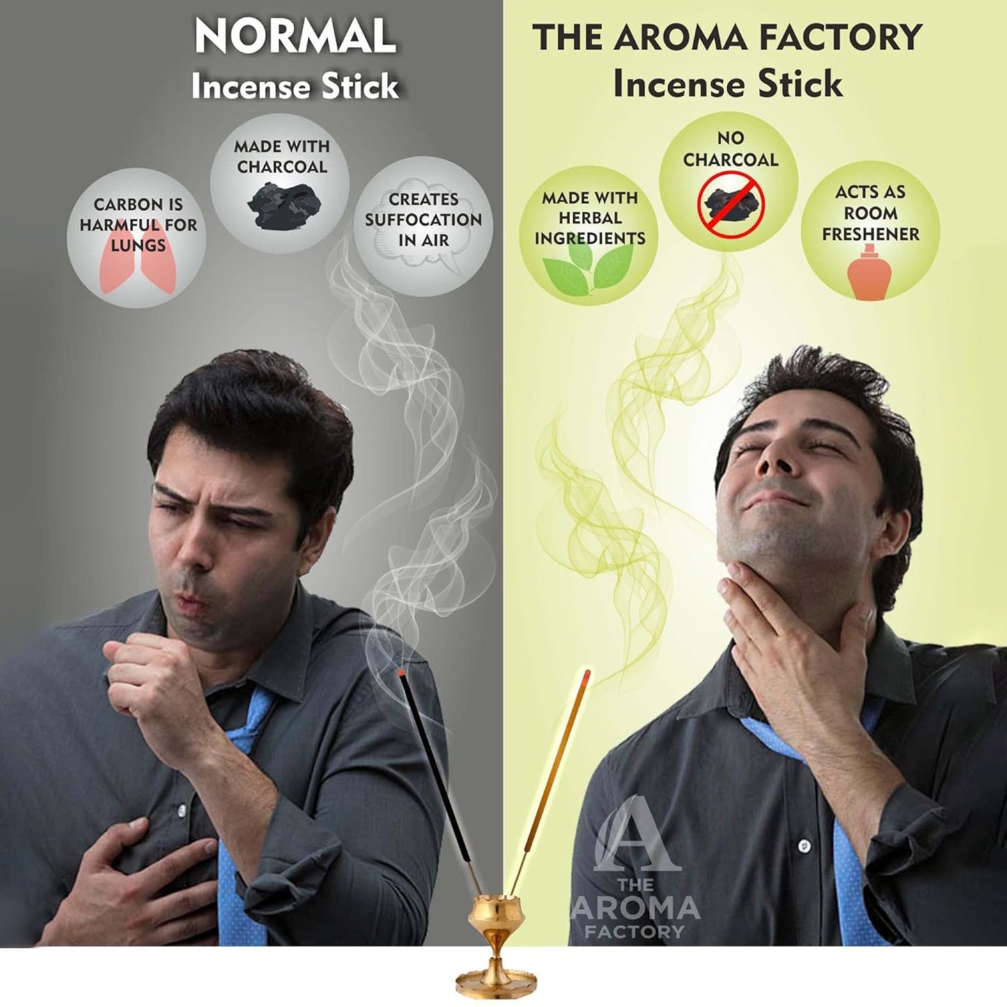 The Aroma Factory Premium Incense Sticks 12 Agarbatti Fragrances x 20 sticks each, Gift Set, 240 sticks