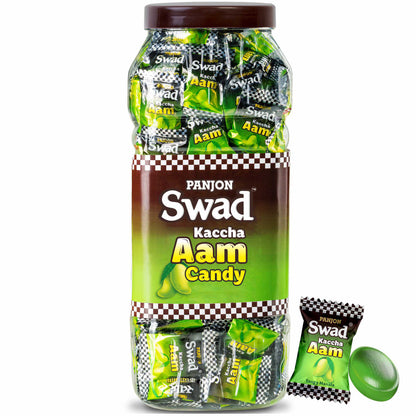 Swad Kaccha Aam Candy (Raw Mango Flavour with Masala) 200 Toffee Jar