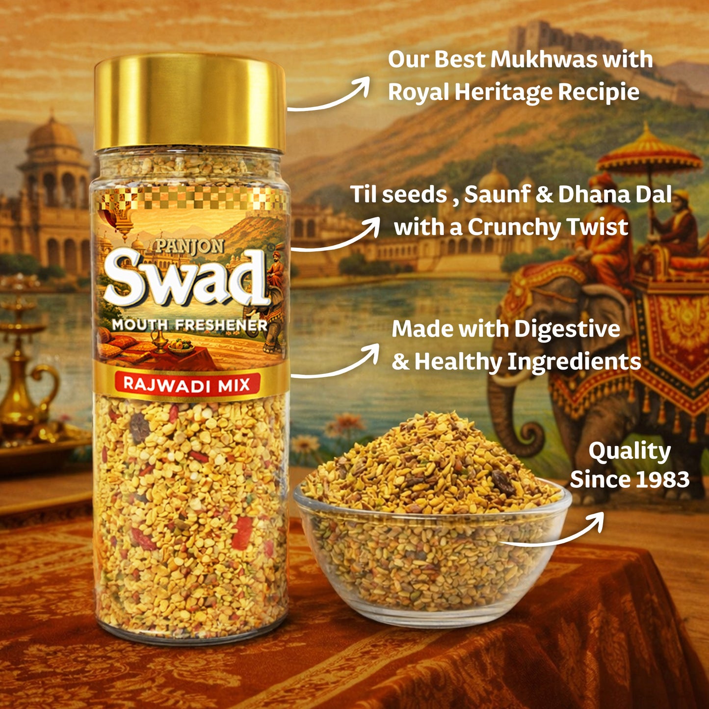 Swad Rajwadi mix Pack of 1 (180 Gram )