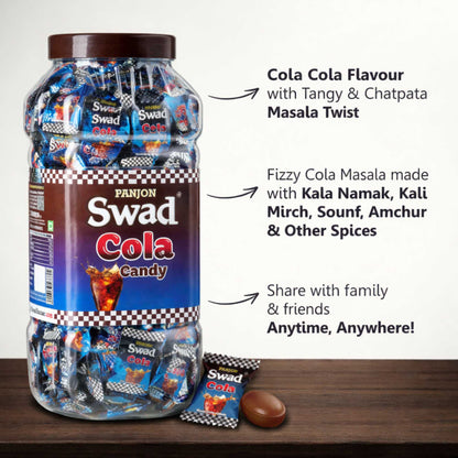 Swad Cola Candy (Chatpata Masala Cola Fizzy Flavour) 200 Toffee Jar