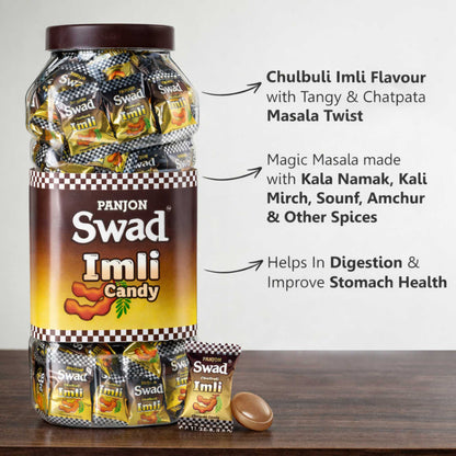 Swad Imli Candy (Tamarind Flavour with Masala Pop) 200 Toffee Jar