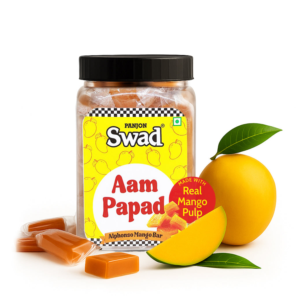 Swad Aam Papad Candy, made with Real Mango Toffee, 320g jar