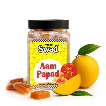 Swad Aam Papad Candy, made with Real Mango Toffee, 320g jar
