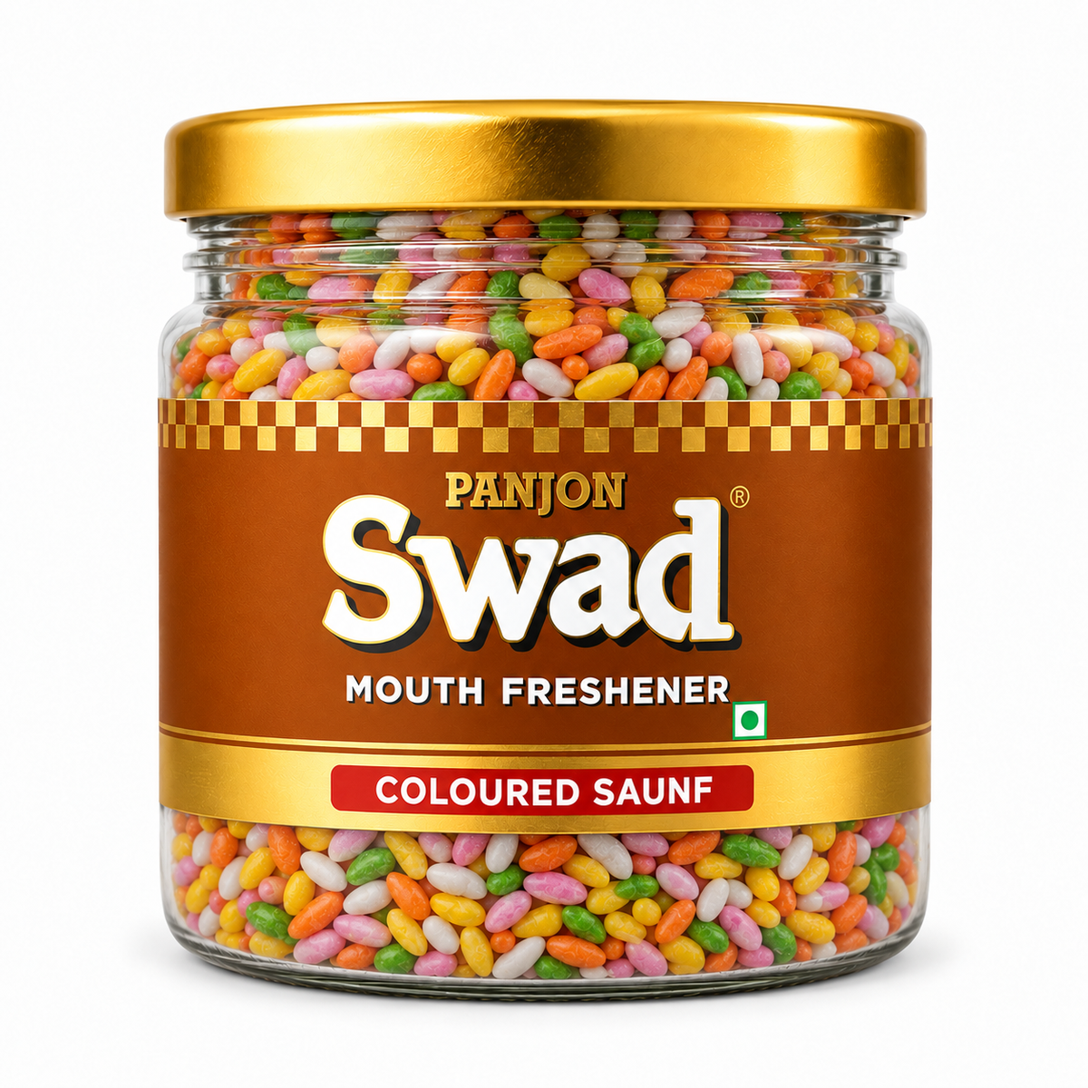 Panjon Swad Coloured Saunf, Sweet Fennel Mukhwas, Mouth Freshener, 230g