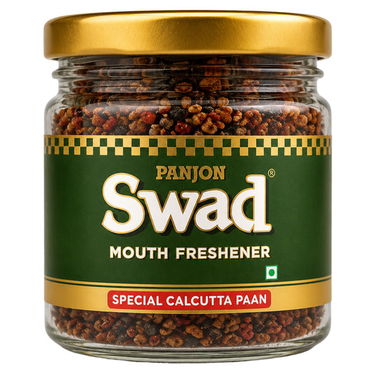 Panjon Swad Calcutta Paan Mukhwas – Mouth Freshener, 100% Natural, No Supari, After-Meal Digestive (160g)