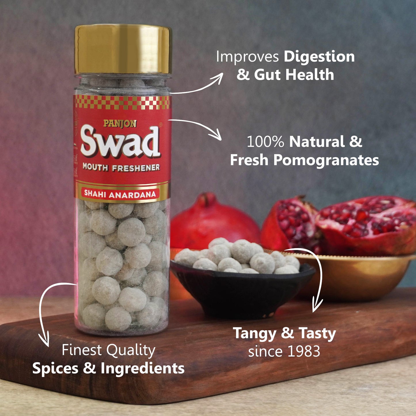 Swad Rajwadi Mix, Digestive Shots & Shahi Anardana Goli  Combo(Pack of 3)