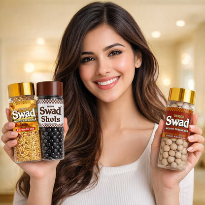Swad Rajwadi Mix, Digestive Shots & Shahi Anardana Goli  Combo(Pack of 3)