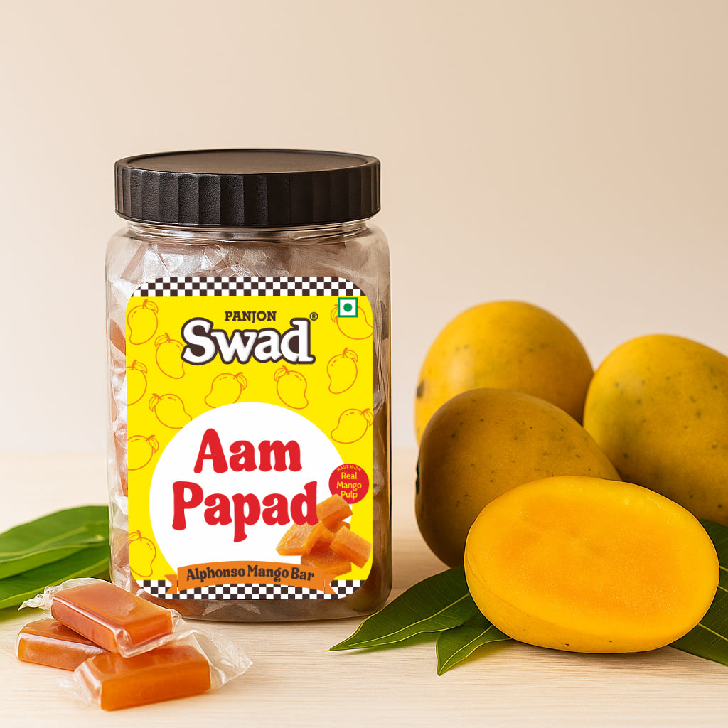 Swad Aam Papad Candy, made with Real Mango Toffee, 320g jar