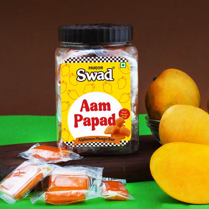 Swad Aam Papad Candy, made with Real Mango Toffee, 320g jar