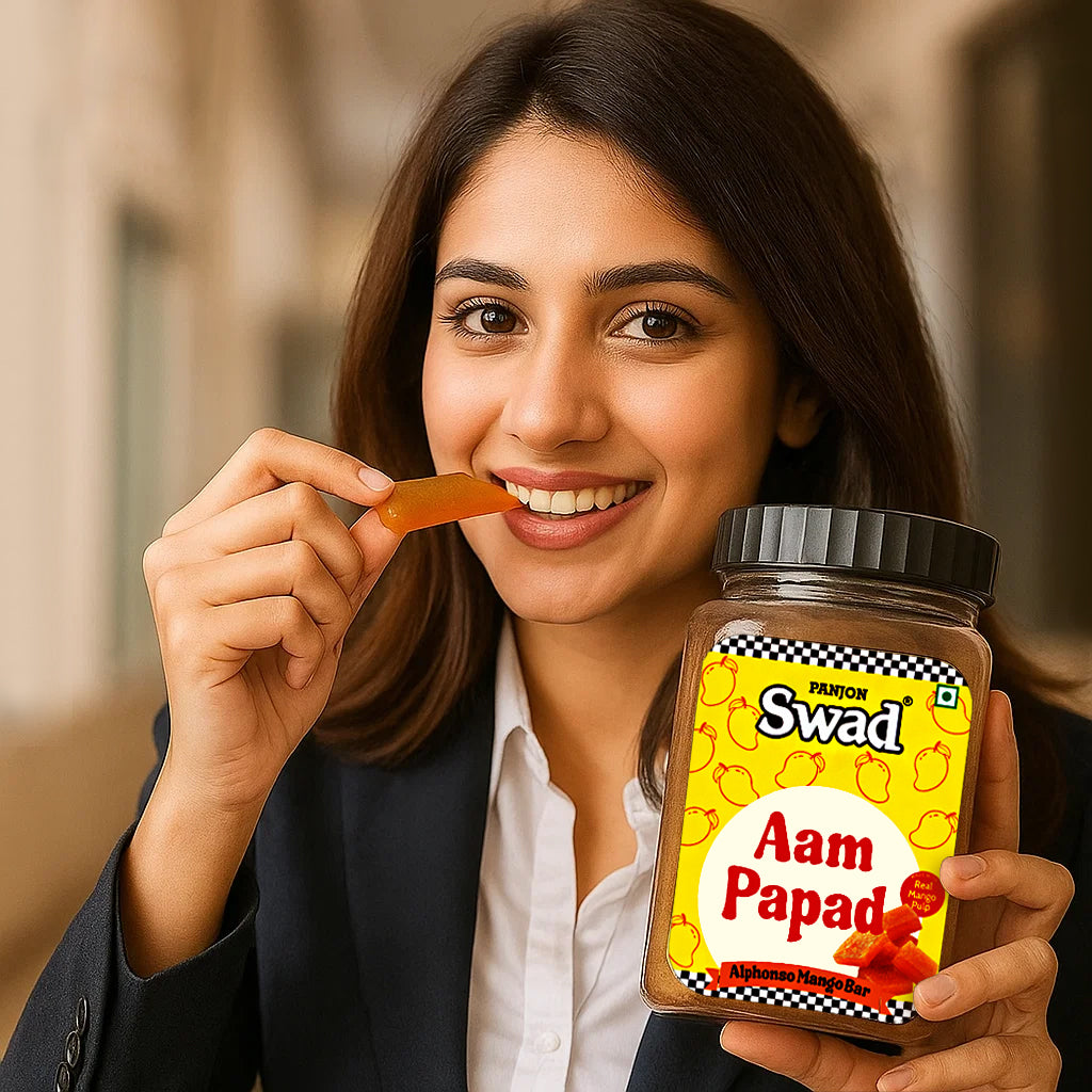 Swad Aam Papad Candy, made with Real Mango Toffee, 320g jar